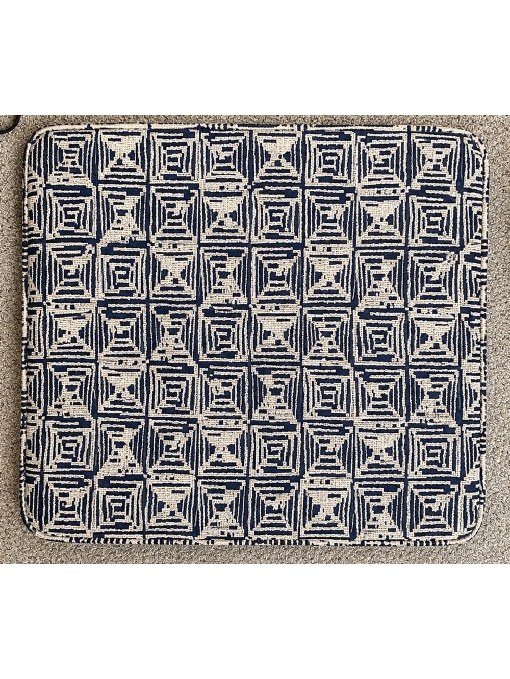 Black and White Geometric Pillow Cover 23 x 23 in